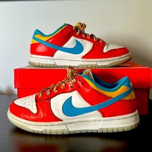 Worn Nike Dunk Low LeBron James Fruity Pebble